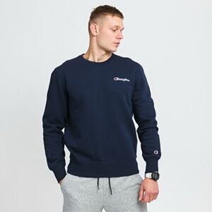 Champion Mens Navy Powerblend Fleece Graphic Crew Sweatshirt S